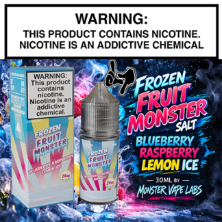 Frozen Fruit Monster Salt Blueberry Raspberry Lemon Ice 30mL Bottle by Monster Vape Labs