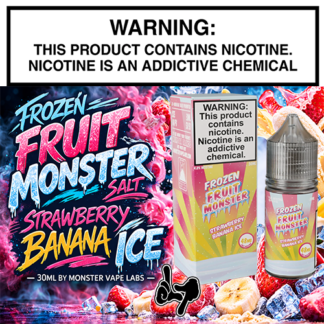 Frozen Fruit Monster Salt Strawberry Banana Ice 30mL Bottle by Monster Vape Labs