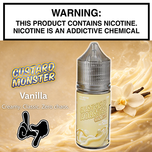 Custard Monster Salt Vanilla 30mL Bottle by Monster Vape Labs