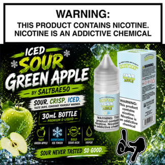 Iced Sour Green Apple 30mL Bottle by SaltBae50