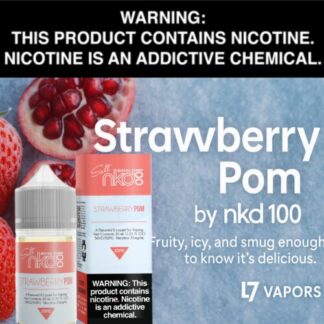Strawberry Pom (Formerly Brain Freeze) Salt by Nkd 100 Salts 30ml Bottle