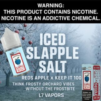 Iced Slapple Salt 30mL Bottle By Reds Apple x Keep It 100