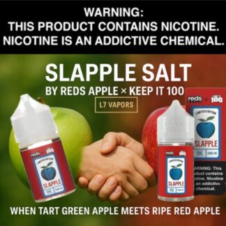 Slapple Salt 30mL Bottle by Reds Apple X Keep It 100