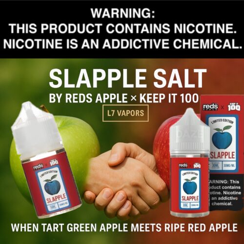 Slapple Salt 30mL Bottle by Reds Apple X Keep It 100