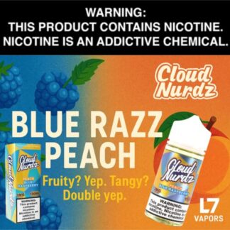 Blue Razz Peach by Cloud Nurdz 100mL Bottle
