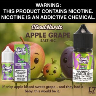 Apple Grape Salt by Cloud Nurdz 30mL Bottle