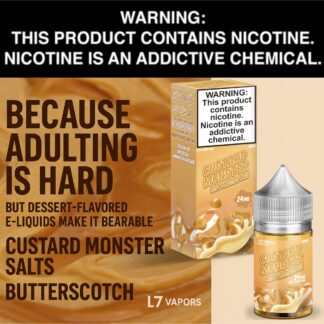 Custard Monster Salt Butterscotch 30mL Bottle by Monster Vape Labs