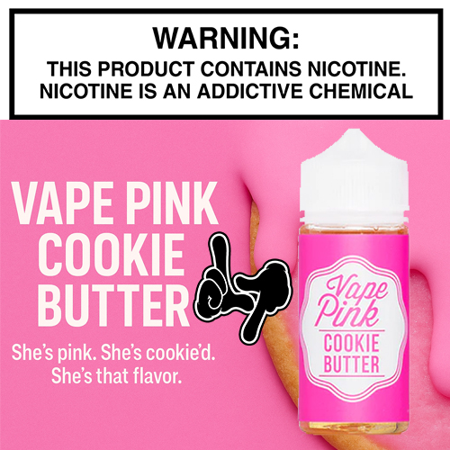 Vape Pink Cookie Butter 100mL Bottle by Propaganda