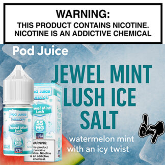 Jewel Mint Lush Ice Salt by Pod Juice 30mL Bottle