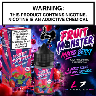 Fruit Monster Salt Mixed Berry 30mL Bottle by Monster Vape Labs