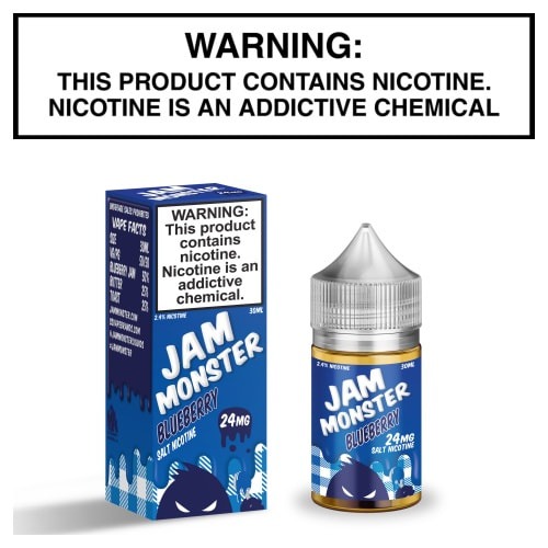 Jam Monster Salt Blueberry 30mL Bottle by Monster Vape Labs