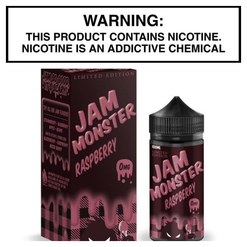 Jam Monster Raspberry 100mL Bottle by Monster Vape Labs