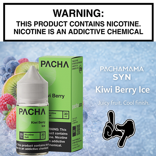 Kiwi Berry Ice Salt 30mL Bottle by Pachamama