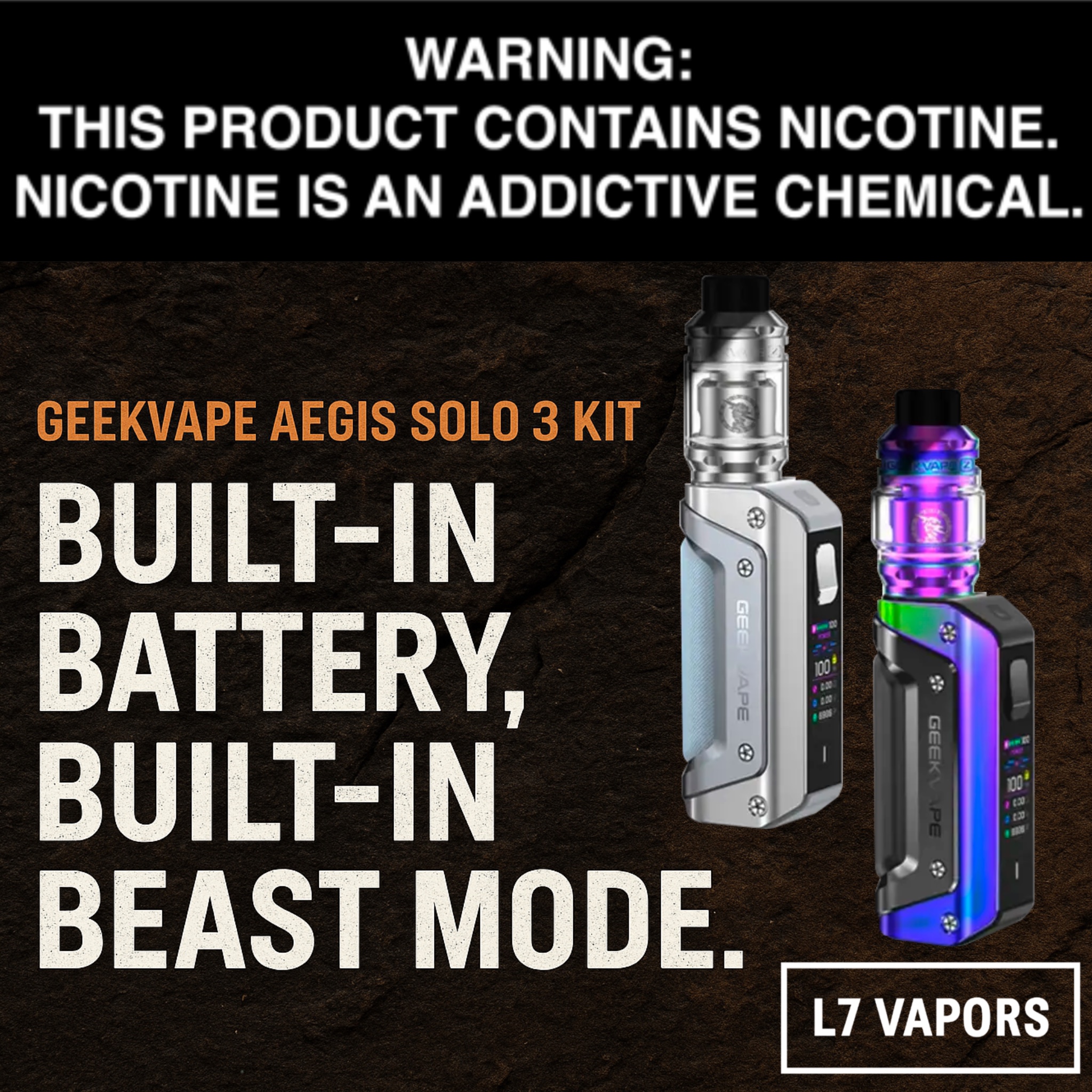 GeekVape Aegis Solo 3 Kit (3000mAh Built-In Battery Version)