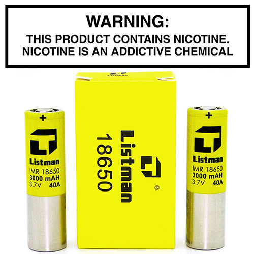 Listman 18650 (3000mAh) 40A Battery 2 Pack - Image 2