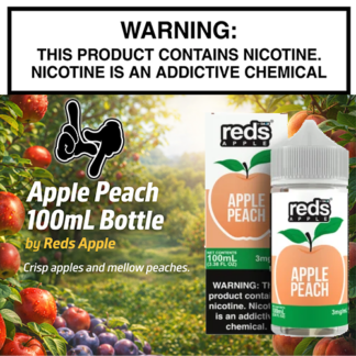 Apple Peach 100mL Bottle by Reds Apple