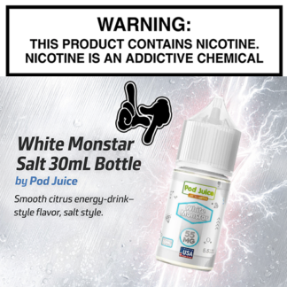 White Monstar Salt 30mL Bottle by Pod Juice