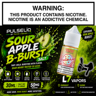 Sour Apple B-Burst Salt 30mL Bottle by PulseLiq