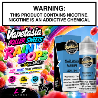 Rain Bops 100mL Bottle by Vapetasia Killer Sweets