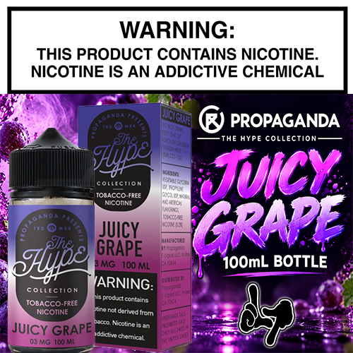 Juicy Grape 100mL Bottle by Propaganda The Hype Collection